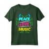 Cute Peace Love Music Hippie Hipster Festival Maglietta - Perfect Music Concert Apparel for Peaceful Vibes