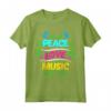 Cute Peace Love Music Hippie Hipster Festival Maglietta - Perfect Music Concert Apparel for Peaceful Vibes