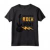 Nato per essere Rock Star Guitar Rock N' Roll Music Maglietta - Ideale per Appassionati di Musica Rock