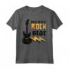 Nato per essere Rock Star Guitar Rock N' Roll Music Maglietta - Ideale per Appassionati di Musica Rock