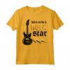Nato per essere Rock Star Guitar Rock N' Roll Music Maglietta - Ideale per Appassionati di Musica Rock