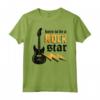 Nato per essere Rock Star Guitar Rock N' Roll Music Maglietta - Ideale per Appassionati di Musica Rock
