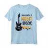 Nato per essere Rock Star Guitar Rock N' Roll Music Maglietta - Ideale per Appassionati di Musica Rock