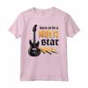 Nato per essere Rock Star Guitar Rock N' Roll Music Maglietta - Ideale per Appassionati di Musica Rock