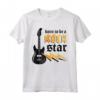 Nato per essere Rock Star Guitar Rock N' Roll Music Maglietta - Ideale per Appassionati di Musica Rock