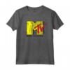 Officially Licensed HapTiger Yellow Red TV Logo Music Television Maglietta - Perfect for Fans of the Brand