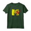 Officially Licensed HapTiger Yellow Red TV Logo Music Television Maglietta - Perfect for Fans of the Brand