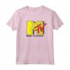 Officially Licensed HapTiger Yellow Red TV Logo Music Television Maglietta - Perfect for Fans of the Brand