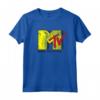 Officially Licensed HapTiger Yellow Red TV Logo Music Television Maglietta - Perfect for Fans of the Brand