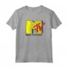 Officially Licensed HapTiger Yellow Red TV Logo Music Television Maglietta - Perfect for Fans of the Brand