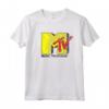 Officially Licensed HapTiger Yellow Red TV Logo Music Television Maglietta - Perfect for Fans of the Brand