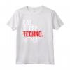Maglia Techno di Yoodza - Eat Sleep Techno Repeat Maglietta Rave per Appassionati di Musica Techno e Festival