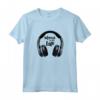 Music is my life - Maglietta cuffie over ear con stampa divertente - Regalo per amanti della musica