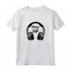 Music is my life - Maglietta cuffie over ear con stampa divertente - Regalo per amanti della musica