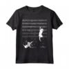 Cats Playing Musical Notes Tshirt Maglietta - Unique Music Lover Cat Tee for Friends and Family