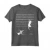 Cats Playing Musical Notes Tshirt Maglietta - Unique Music Lover Cat Tee for Friends and Family