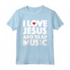 I love Jesus and Trap Music T-shirt - Camicia amante religiosa - Perfect for Christian Music Lovers