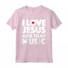 I love Jesus and Trap Music T-shirt - Camicia amante religiosa - Perfect for Christian Music Lovers