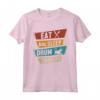 Eat Sleep Drum Repeat - Maglietta Batterista Musicista per Appassionati di Rock - Idea Regalo Originale