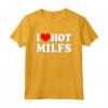 I Love Hot Milfs Funny I Heart Hot Milfs - Set di coppia coordinata Maglietta per Allenamento - Regalo Divertente per Papà e Suocera - Ideale per Compleanni e Anniversari