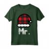 Mr Santa Hat Buffalo Plaid - Maglietta per Coppie Coordinate per il Natale - Abbigliamento Abbinato per Vacanze Invernali
