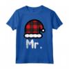 Mr Santa Hat Buffalo Plaid - Maglietta per Coppie Coordinate per il Natale - Abbigliamento Abbinato per Vacanze Invernali