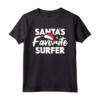 Pigiama di Natale Preferito della Famiglia Surfista di Babbo Natale - Maglietta Divertente per Feste Natalizie - Ideale per Regali di Natale Unici