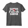 Pigiama di Natale Preferito della Famiglia Surfista di Babbo Natale - Maglietta Divertente per Feste Natalizie - Ideale per Regali di Natale Unici