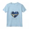 Donna Bandiera Nauru I Love Heart of Oak - National Pride & Unity Maglietta con Collo a V - Ideale per Feste Nazionali e Eventi Culturali