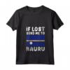Donna Nauru Flag Souvenir - Maglietta con Collo a V HapTiger - Ideale per gli Amanti della Bandiera di Nauru o con Radici nell'Isola