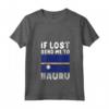 Donna Nauru Flag Souvenir - Maglietta con Collo a V HapTiger - Ideale per gli Amanti della Bandiera di Nauru o con Radici nell'Isola