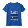 Donna Nauru Flag Souvenir - Maglietta con Collo a V HapTiger - Ideale per gli Amanti della Bandiera di Nauru o con Radici nell'Isola