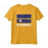 Bandiera Nauru Design Grunge - Maglietta Paese Nauru Souvenir per Uomini e Donne Amanti di Nauru