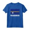 Bandiera Nauru Design Grunge - Maglietta Paese Nauru Souvenir per Uomini e Donne Amanti di Nauru