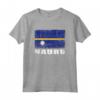 Bandiera Nauru Design Grunge - Maglietta Paese Nauru Souvenir per Uomini e Donne Amanti di Nauru