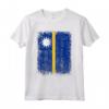 Nauru Bandiera Nauru Regali Amore Maglietta - Design Patriottico per l'Indipendenza di Nauru - Ideale per Vacanze e Regali di Compleanno