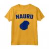 Isolato Blu Silhouette di uno Mappa di Nauru Maglietta - Ideale per gli Abitanti di Nauru e Amanti dei Viaggi - Orgoglioso di essere Nauruano