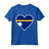 Nauru Bandiera Cuore - Love Nauru Maglietta Patriottica per Vacanze e Regali di Compleanno