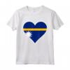 Nauru Bandiera Cuore - Love Nauru Maglietta Patriottica per Vacanze e Regali di Compleanno