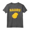 Isolato Giallo Silhouette di uno - Mappa di Nauru Maglietta - Perfetta per Residenti e Visitatori di Nauru - Orgoglio Nauruano