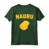 Isolato Giallo Silhouette di uno - Mappa di Nauru Maglietta - Perfetta per Residenti e Visitatori di Nauru - Orgoglio Nauruano