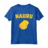 Isolato Giallo Silhouette di uno - Mappa di Nauru Maglietta - Perfetta per Residenti e Visitatori di Nauru - Orgoglio Nauruano