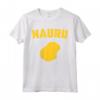 Isolato Giallo Silhouette di uno - Mappa di Nauru Maglietta - Perfetta per Residenti e Visitatori di Nauru - Orgoglio Nauruano