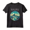 Nauru Scenario Art Deco Maglietta - Design Esclusivo per Appassionati di Viaggi e Turisti - Acquista Online