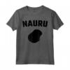 Isolato Nero Silhouette di uno Mappa di Nauru Maglietta - Ideale per gli Abitanti di Yaren, Baiti, Anabar, Uaboe, Ijuw