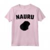 Isolato Nero Silhouette di uno Mappa di Nauru Maglietta - Ideale per gli Abitanti di Yaren, Baiti, Anabar, Uaboe, Ijuw