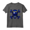 Nauru Flag Skull - Nauru Regali Love Nauruan Roots Maglietta - Ideale per Mostrare Orgoglio e Cultura Nauru