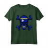 Nauru Flag Skull - Nauru Regali Love Nauruan Roots Maglietta - Ideale per Mostrare Orgoglio e Cultura Nauru