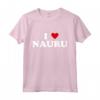 Country Heart Pride - Funny I Love Nauru Maglietta - Perfect for Nauru Enthusiasts and Patriotic Residents