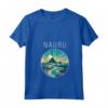 Nauru Scenario Art Deco Maglietta con Collo a V - Design Unico per Viaggiatori e Turisti - Acquista Online